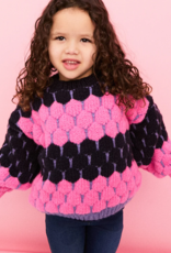 Cara and the Sky Marissa Mini Me Bubble Stitch Stripe Jumper