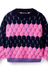 Cara and the Sky Marissa Mini Me Bubble Stitch Stripe Jumper