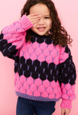 Cara and the Sky Marissa Mini Me Bubble Stitch Stripe Jumper