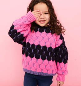 Cara and the Sky Marissa Mini Me Bubble Stitch Stripe Jumper