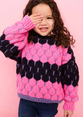 Cara and the Sky Marissa Mini Me Bubble Stitch Stripe Jumper