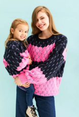 Cara and the Sky Marissa Mini Me Bubble Stitch Stripe Jumper