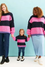 Cara and the Sky Marissa Mini Me Bubble Stitch Stripe Jumper