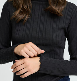 B.Young Smirna Long Sleeve Ruffled Edge Top *Two Colours*