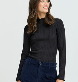 B.Young Smirna Long Sleeve Ruffled Edge Top *Two Colours*