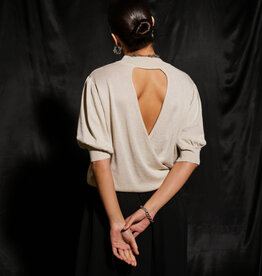Kaffe Regina Short Sleeve Shimmer Pullover