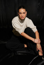 Kaffe Regina Short Sleeve Shimmer Pullover