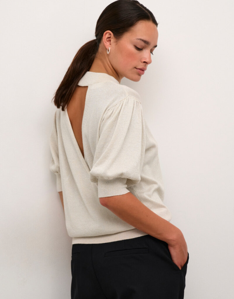 Kaffe Regina Short Sleeve Shimmer Pullover