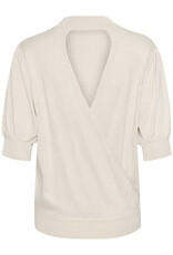 Kaffe Regina Short Sleeve Shimmer Pullover
