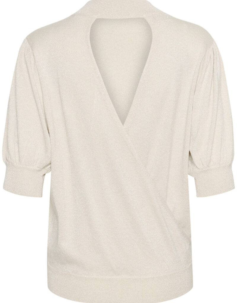 Kaffe Regina Short Sleeve Shimmer Pullover