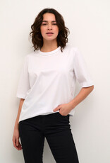 Kaffe Ivana Organic Cotton T-Shirt with Embellished Collar