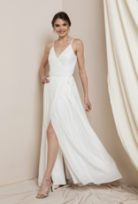 Soieblu Sequoia Sequin Wrap Dress in Ivory