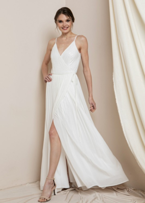 Soieblu Sequoia Sequin Wrap Dress in Ivory *Only One Left - Medium*