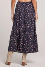 Saltwater Luxe Osiris Maxi Skirt With Slit and Button Detail
