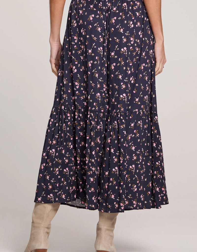 Saltwater Luxe Osiris Maxi Skirt With Slit and Button Detail
