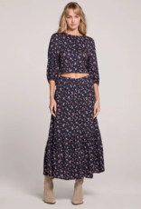 Saltwater Luxe Osiris Maxi Skirt With Slit and Button Detail