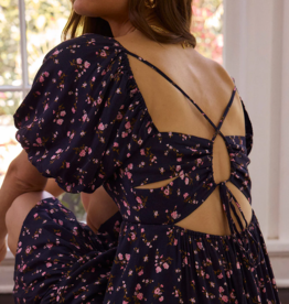 Saltwater Luxe Teagan Lace-Up Back Mini Dress