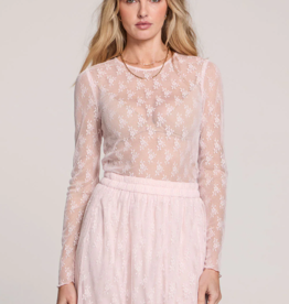 Saltwater Luxe Peony Sheer Lace Top