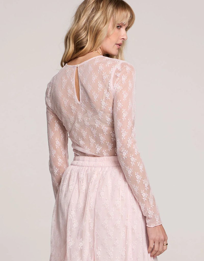 Saltwater Luxe Peony Sheer Lace Top
