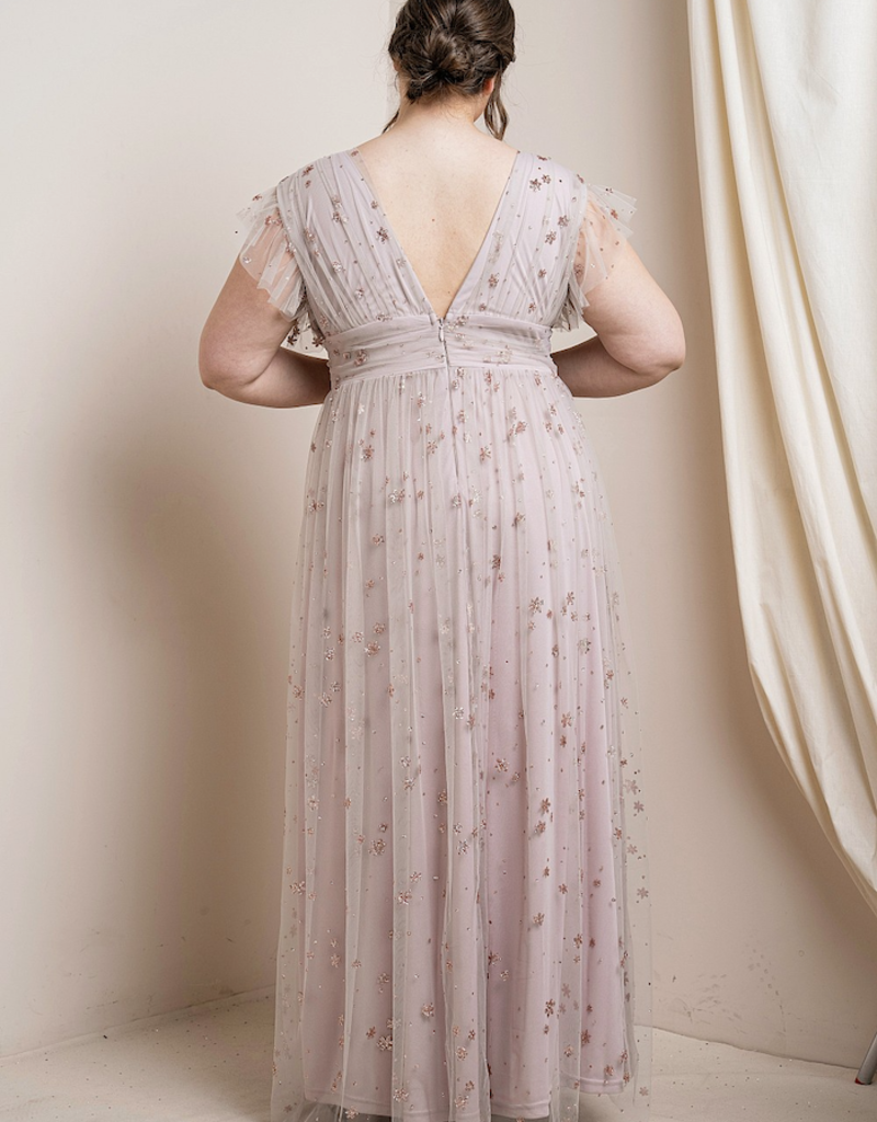Soieblu Star Maxi Dress in Rose Gold