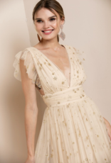Soieblu Star Maxi Dress in Gold