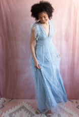 Soieblu Star Maxi Dress in Dusty Blue
