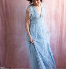 Soieblu Star Maxi Dress in Dusty Blue