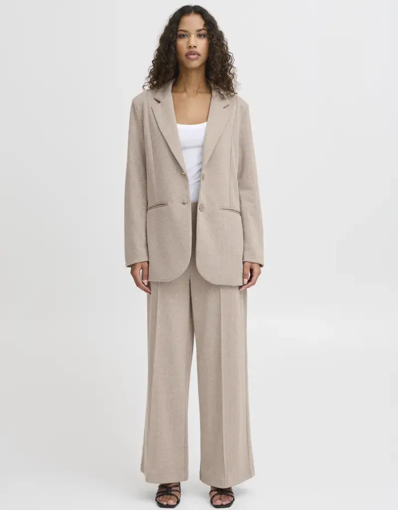 ICHI Kate Herringbone Trouser (FINAL SALE)
