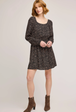 Gentle Fawn Sutton Floral Mini Dress With Puff Sleeve
