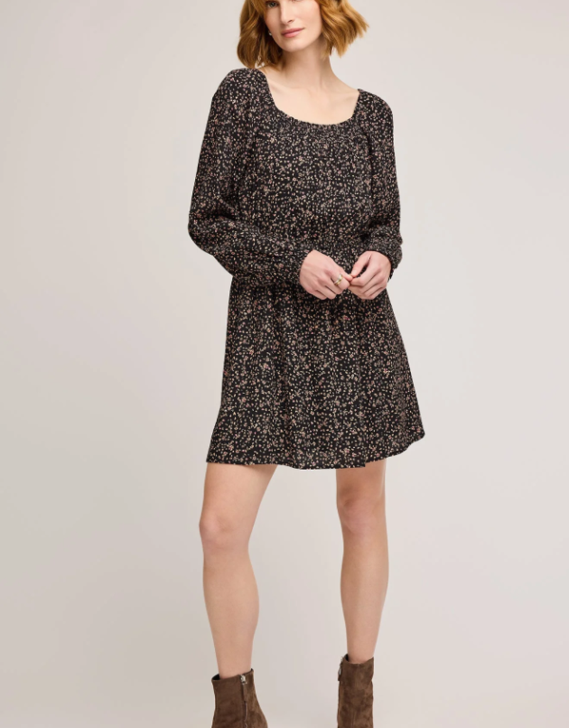 Gentle Fawn Sutton Floral Mini Dress With Puff Sleeve