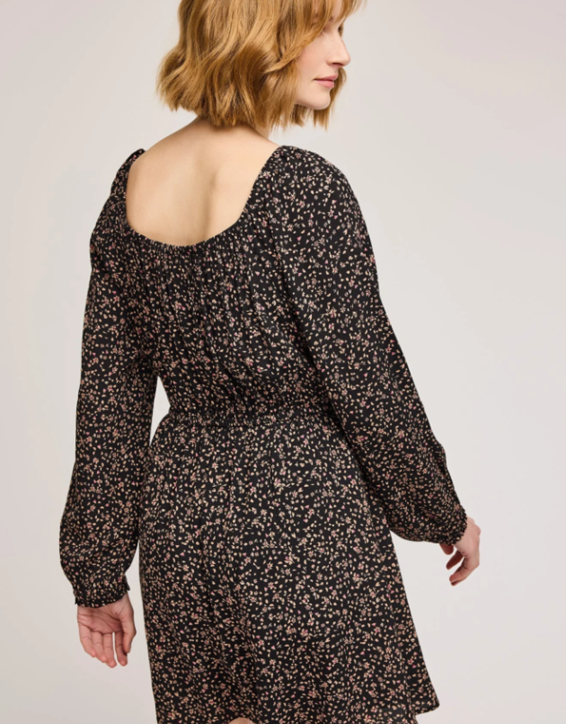 Gentle Fawn Sutton Floral Mini Dress With Puff Sleeve