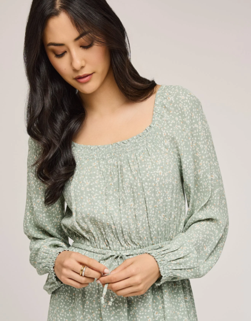 Gentle Fawn Sutton Floral Mini Dress With Puff Sleeve