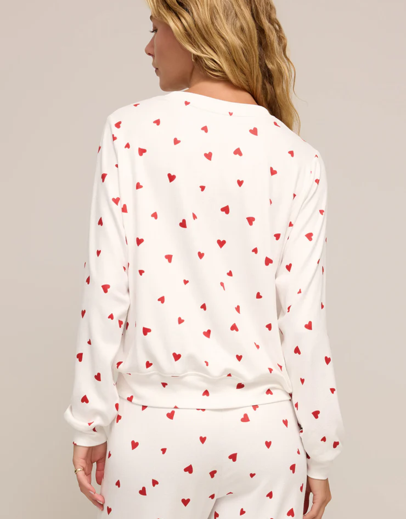Z-Supply Classic Jersery Heart Long Sleeve Top