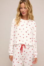 Z-Supply Classic Jersery Heart Long Sleeve Top