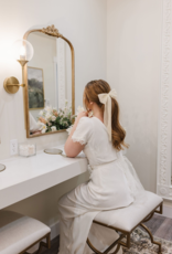 Covetd Bella Hair Bow in Ivory