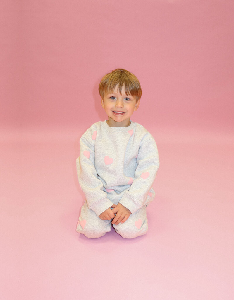 Brunette the Label Kids All Over Heart Jogger