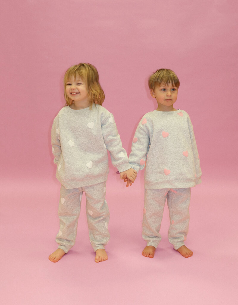 Brunette the Label Kids All Over Heart Jogger