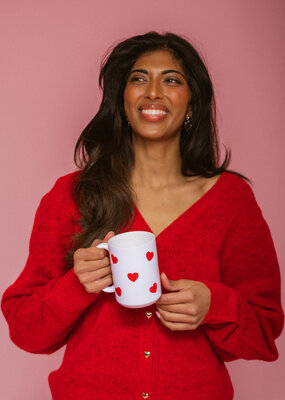 Brunette the Label Brunette the Label - All Over Heart Mug *Two Colours*