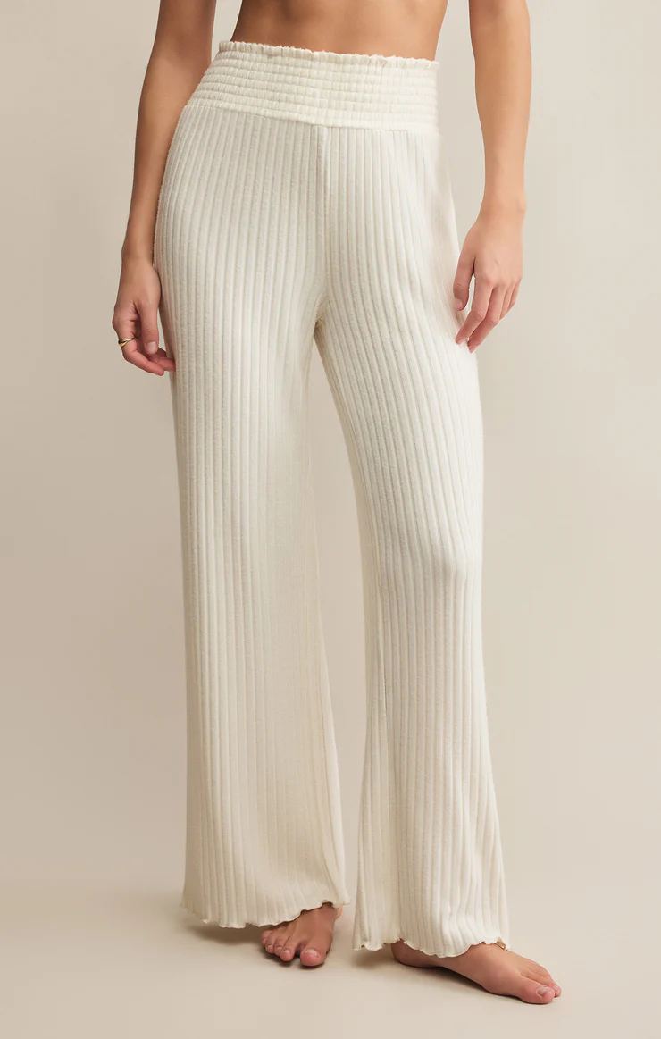 Dawn Smocked Rib Pant - Adorn Boutique