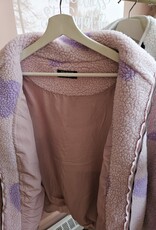 Brunette the Label All Over Heart Sherpa Jacket