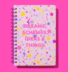 Taylor Elliot Designs Dreams and Schemes Spiral Notebook