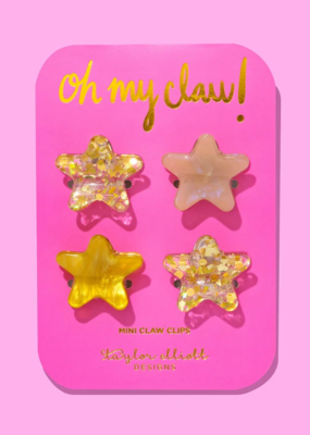Taylor Elliot Designs Star Claw Clip - 4 Pack
