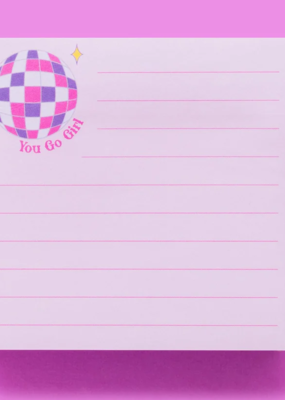 Taylor Elliot Designs You Go Girl Sticky Note
