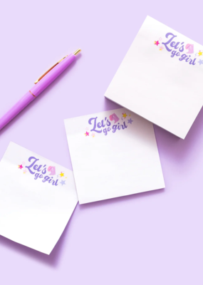 Taylor Elliot Designs Let's Go Girl Sticky Note