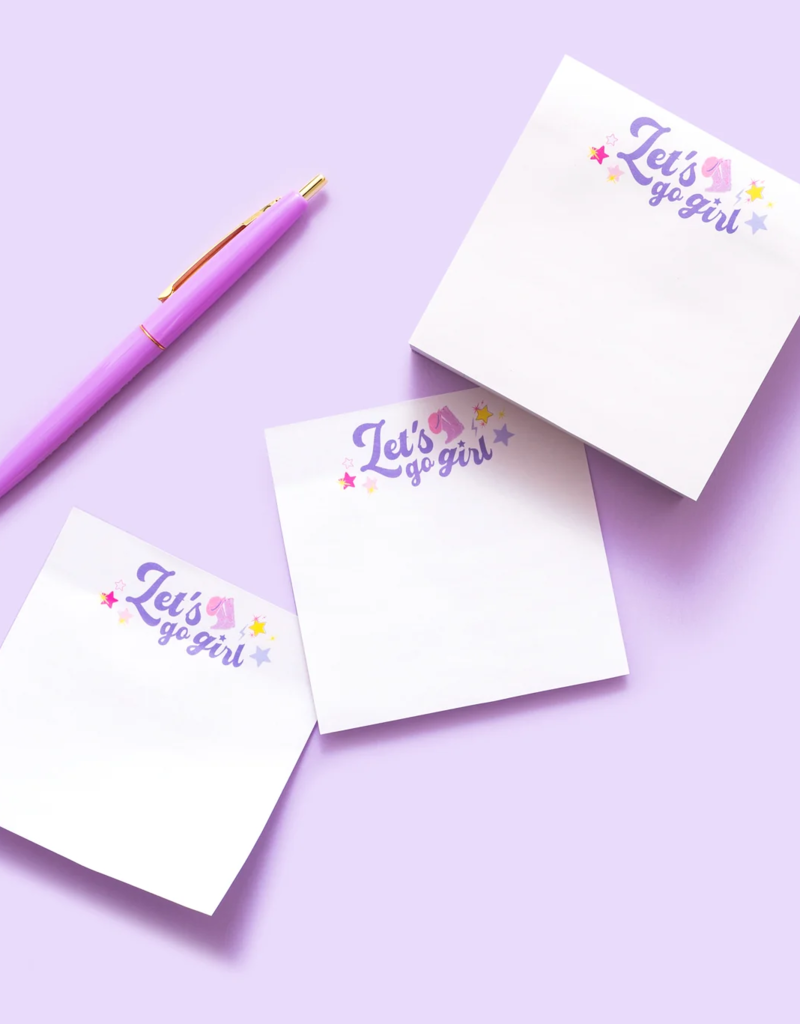 Taylor Elliot Designs Let's Go Girl Sticky Note