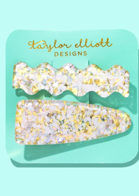 Taylor Elliot Designs Pearl Confetti Clip Set