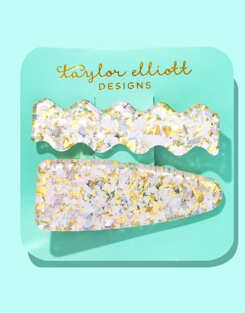 Taylor Elliot Designs Pearl Confetti Clip Set