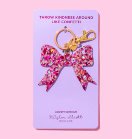 Taylor Elliot Designs Confetti Bow Keychain