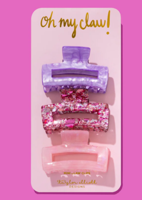 Taylor Elliot Designs Trio Claw Hair Clip - Set of 3