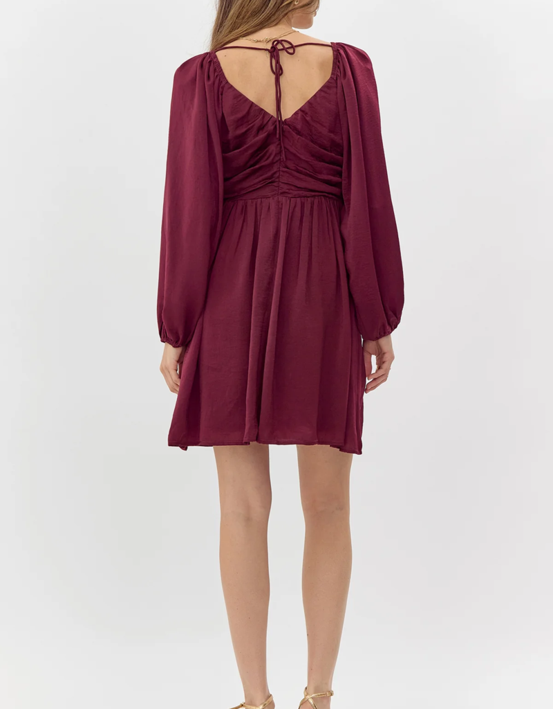 Greylin Aya Gathered Mini Dress